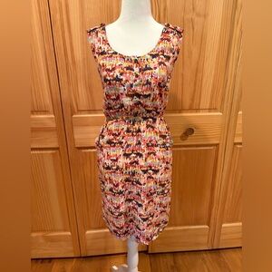 Merona sleeveless abstract elastic waist dress